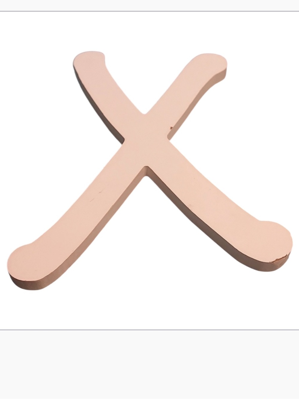 ARTMINDS White Wood Letter "X"